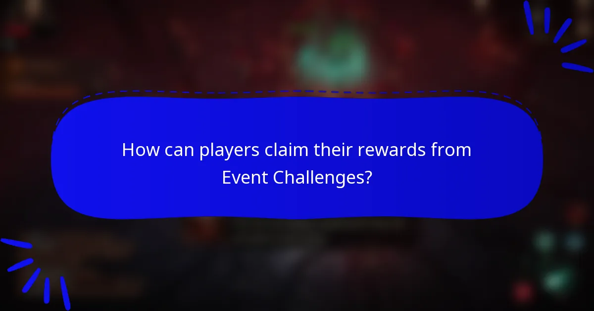How can players claim their rewards from Event Challenges?